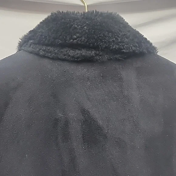 Chelsea And Theodore Large Coat Classy Warm Faux Fur Sherpa Lined - Picture 15 of 16